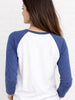 White & Vintage Indigo