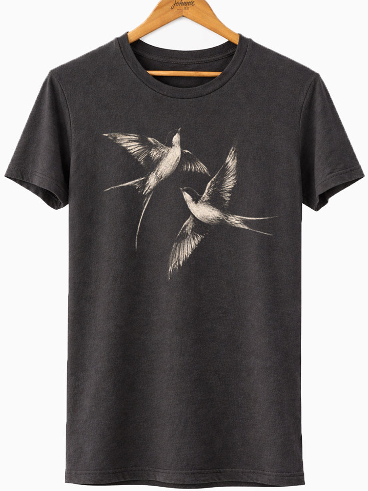 Swallows In Flight Graphic Tee
