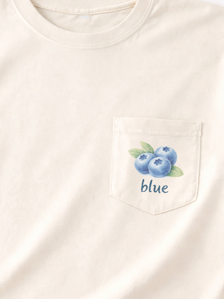 Blueberry Pocket Tee