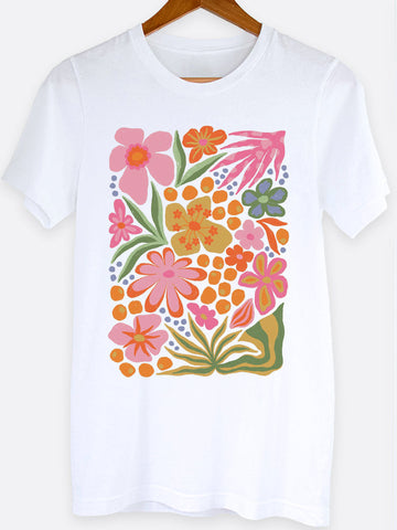 Boho Floral Graphic Tee