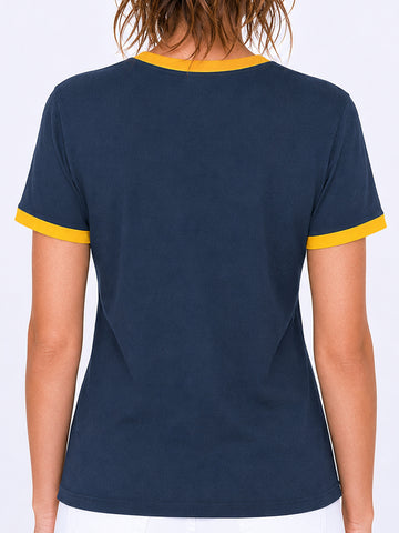 Navy & Yellow