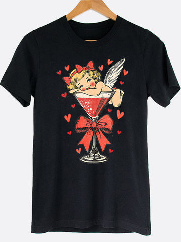 Cherub Martini Graphic Tee