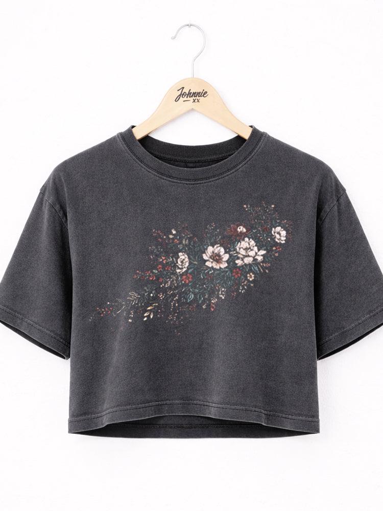 Wildflower Graphic Crop Tee