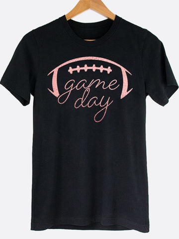 Metallic Game Day Graphic Tee