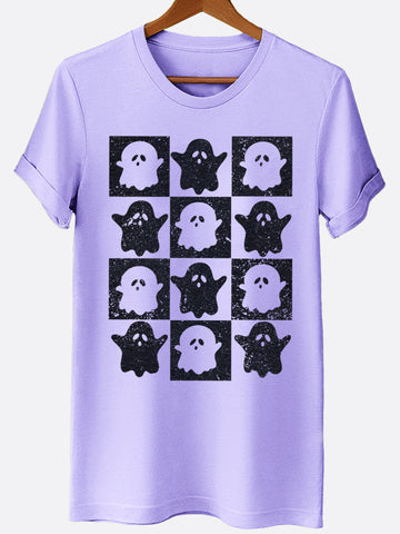 Ghost Checkerboard Graphic Tee