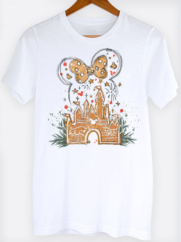 Gingerbread Magic Castle Graphic Tee