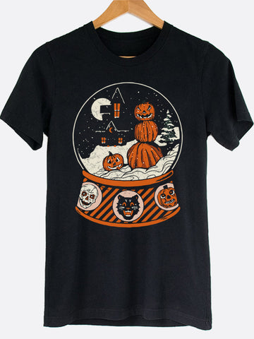 Halloween Snow Globe Graphic Tee