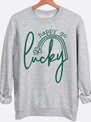 Happy Go Lucky Graphic Sweatshirt