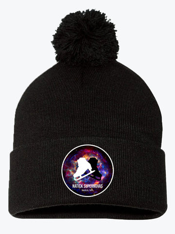 Pom-Pom Cuffed Beanie