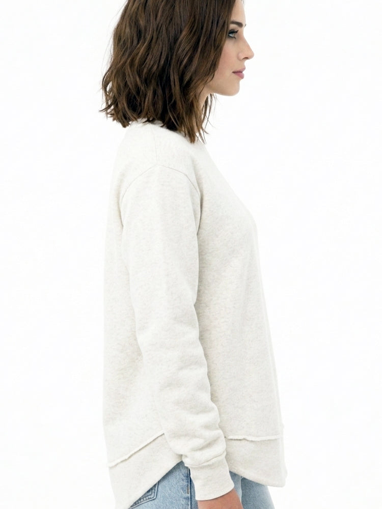 Raw Seam Fleece Sweatshirt