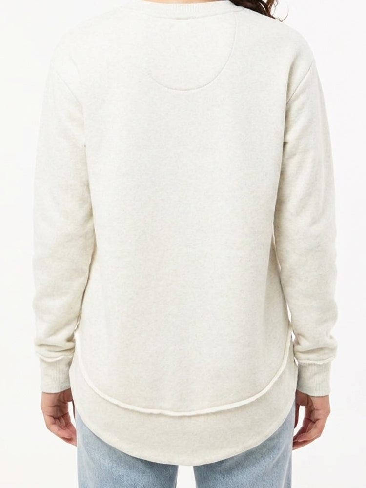 Raw Seam Fleece Sweatshirt