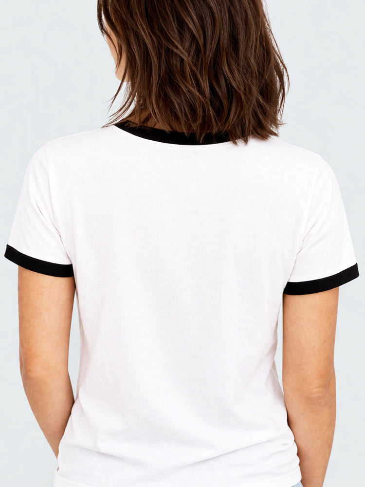 Rock N Roll Never Dies Ringer Tee