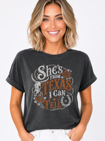 She's From Texas Graphic Tee