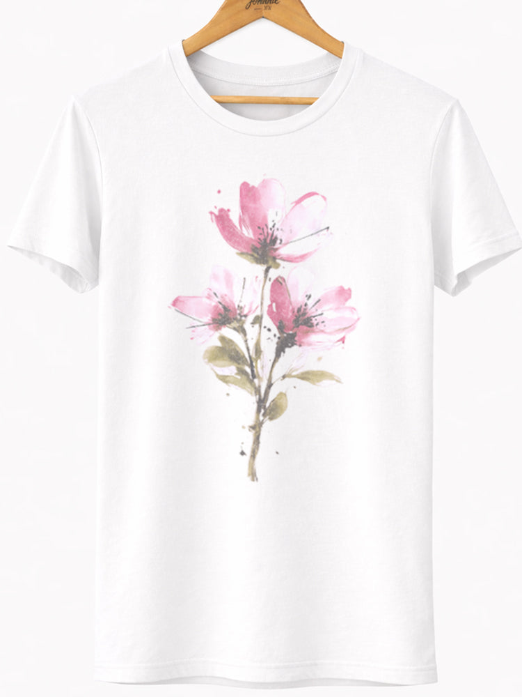 Watercolor Floral Graphic Tee