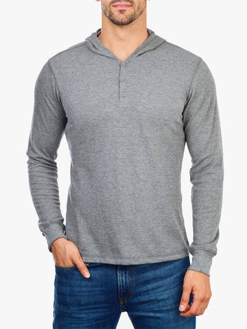 Thermal Henley Hoodie